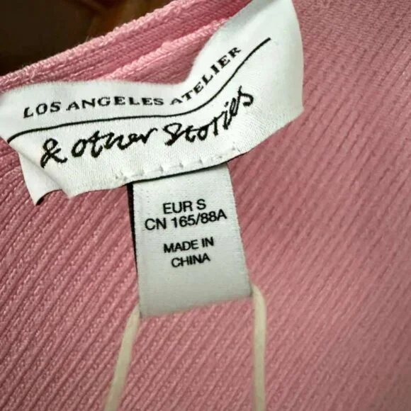 NWT & Other Stories knitted tank top in pink OR red SIZE S - Picture 5 of 7